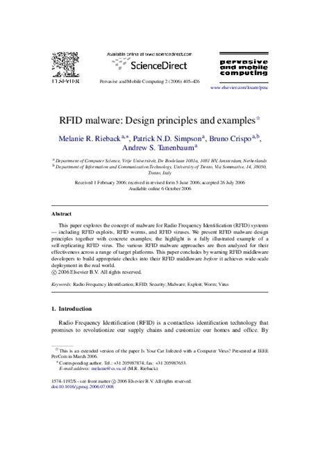 rfid malware design examples